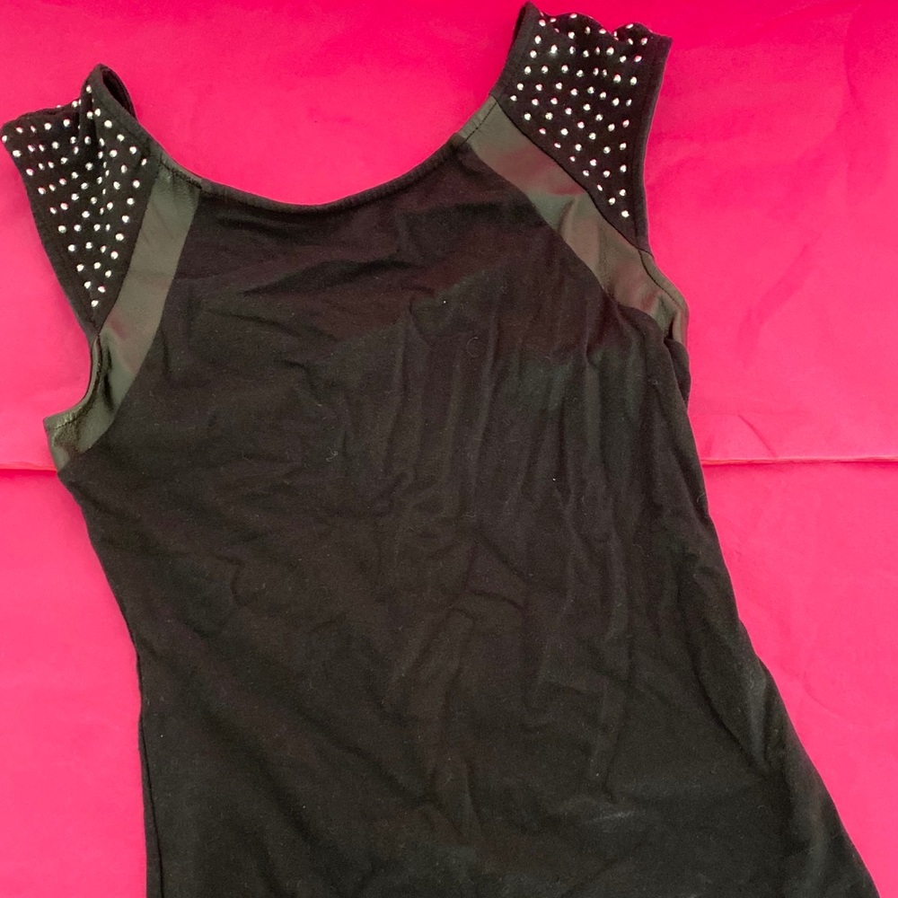 Black Top with studs on the shoulders